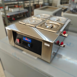 Máquina para derreter e manter chocolate quente, cap. 4 GN1/6-100 (410x490x170mm)