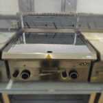 Fry-top de bancada a gás c/ placa lisa em cromoduro (600x650x270mm)