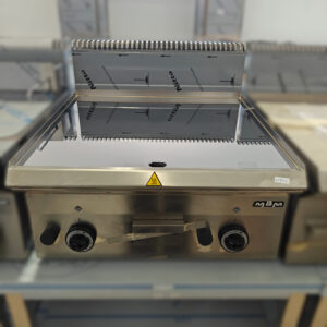 Fry-top de bancada a gás c/ placa lisa em cromoduro (600x650x270mm)