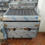 Grelhador a gás monobloco com 2 zonas (800x700x850mm)