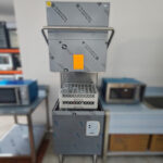 Máquina de lavar louça de capota TE100 c/ controlo eletrónico e cesto 50×50 (640x740x1500/1930mm)