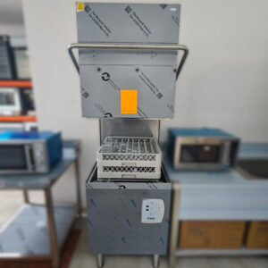 Máquina de lavar louça de capota TE100 c/ controlo eletrónico e cesto 50×50 (640x740x1500/1930mm)