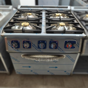 Fogão a gás c/ 4 queimadores e forno (800x730x850mm)