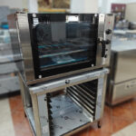 Forno convetor elétrico de 4 níveis c/ humidade manual e gratinador (880x800x600mm)