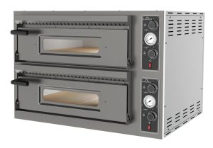 Forno de pizza elétrico, 2 câmaras 700x1050x150 mm