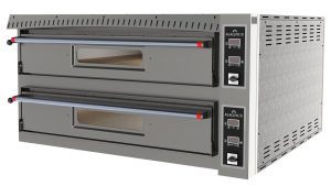 Forno de pizza elétrico, 2 câmaras 1050x1050x150 mm - digital