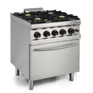 Fogão a gás com 4 queimadores + forno a gás