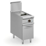 Fritadeira de alto rendimento a gás, cuba 20.5 l em V, móvel