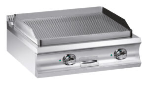 Fry-top elétrico, placa canelada 780x720 mm, TOP