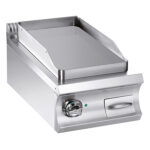 Fry-top elétrico, placa lisa cromoduro 380x720 mm, TOP
