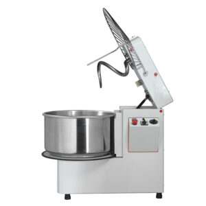 Amassadeira espiral com cabeçal elevável e cuba extraível, 22 l / 18 kg - 2 velocidades
