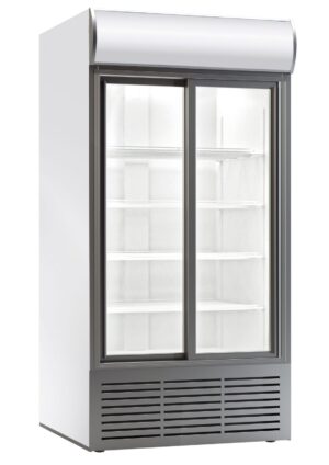 Armário frigorífico expositor duplo com display 0 / +10 ºC, 1068 l