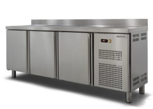 Bancada de conservação de congelados GN com 3 portas, 414 l
