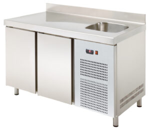 Bancada refrigerada com pio (350x360x150 mm), 255 l