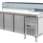 Bancada refrigerada para pizza com kit refrigerado incorporado, 505 l