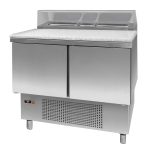 Bancada refrigerada para preparação de sanduíches e saladas