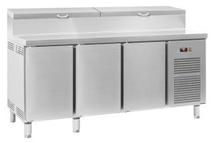 Bancada refrigerada para preparação de sanduíches e saladas, 428 l