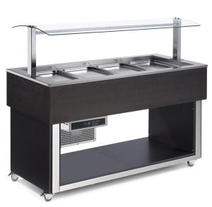 Buffet com refrigeração estática, 4x GN 1/1