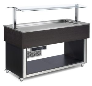 Buffet com refrigeração estática (placa gelada), 4x GN1/1