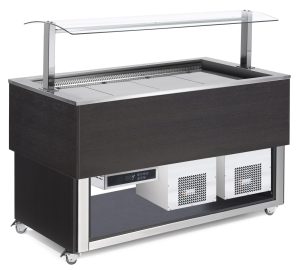 Buffet com refrigeração ventilada, 4x GN1/1