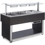 Buffet com aquecimento por banho-maria, 4x GN1/1