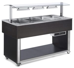 Buffet com aquecimento por ar quente, 4x GN1/1