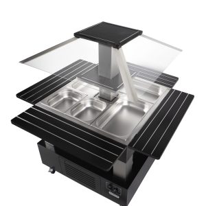 Buffet central com refrigeração estática, 4x GN 1/1