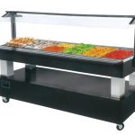 Buffet com refrigeração estática, 6x GN 1/1