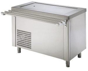 Elemento com placa fria e reserva inferior, 3x GN1/1, 150 mm