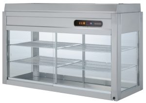 Vitrina refrigerada para instalar sobre qualquer superfície diferente de um elemento frio