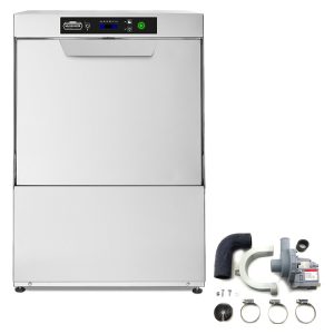 Máquina de lavar copos com bomba de esgoto, cesto 350x350 mm