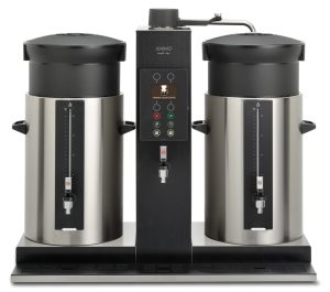 Máquina de café de filtro 90 l com dispensador de água quente e 2 containers