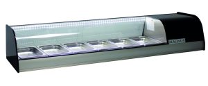 Vitrine de petiscos refrigerada, 6x GN1/3