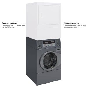 Máquina de lavar roupa de alta centrifugação, versão para moedeiro, 10/9 kg