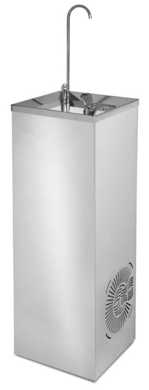Bebedouro de água manual inox com enche copos/garrafas