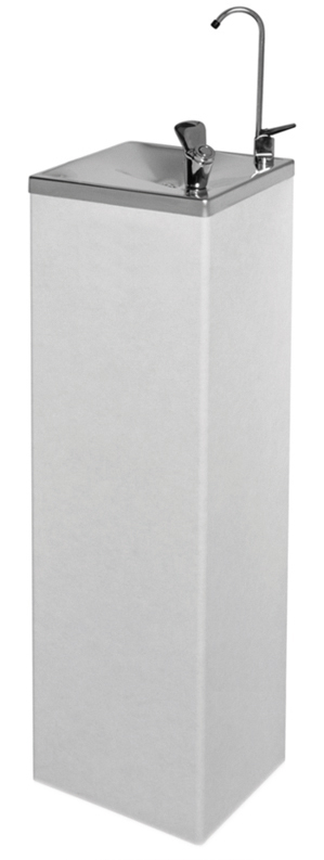 Bebedouro de água manual inox com enche copos