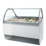 Vitrina expositora para helados con display ventilada