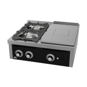 PR2F7508S — Placa radiante 400 + 2 bocas de bancada
