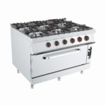 FOGÃO GÁS 6Q MAXIFORNO GÁS 4x10kW+2x6,5kW