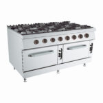 FOGÃO GÁS 8 QUEIMADORE 2 FORNOS GAS 6x10kW+2x6,5kW