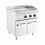 FRY-TOP ELÉTRICO DUPLO LISO CROMODURO COM PORTAS