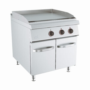 FRY-TOP ELÉTRICO DUPLO LISO CROMODURO COM PORTAS