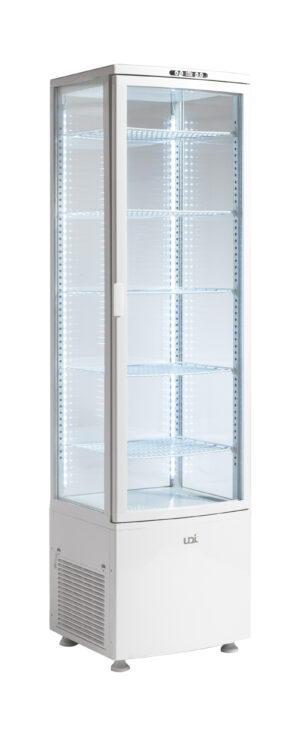 VITRINE EXPOSITORA BRANCA GRELHAS AJUSTA UDVEGF286