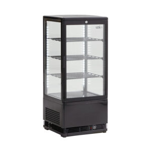 VITRINE EXPOSITORA PRETA GRELHAS AJUSTA UDVEGA80