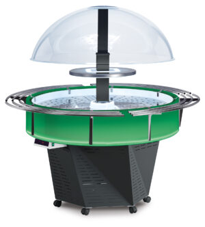 VITRINE ISOLA EVO ARCOBALENO FISH C/ GRELHAS INOX
