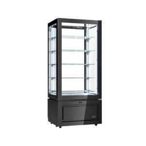 VITRINE LUXOR PRETA KP8A (+2º+10ºC) VENTILADA
