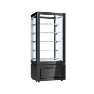 VITRINE LUXOR PRETA KD8A (-22º+5ºC) VENTILADA