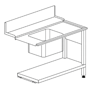 LAVADOURO T50 (SX/DX)1200x730x860h MODELO HT