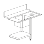 LAVADOURO T50F (SX/DX) 1200x730x860h MODELO HT