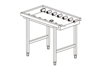 MESA DE ROLOS LC96/1 1100x650x860h MODELO RX
